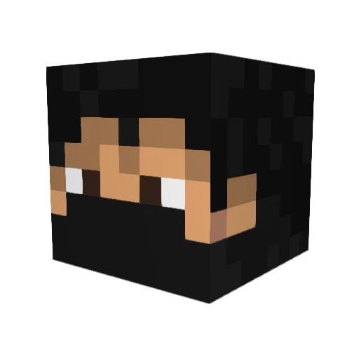 cranc99 Minecraft avatar head, 3D render