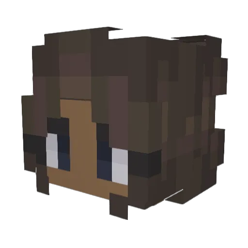 craneofretro Minecraft avatar head, 3D render