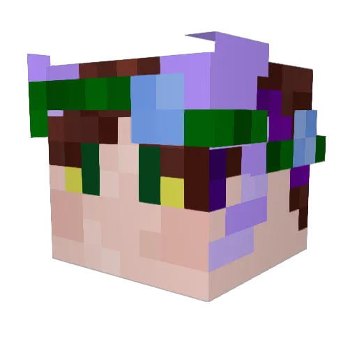 crankytigger Minecraft avatar head, 3D render