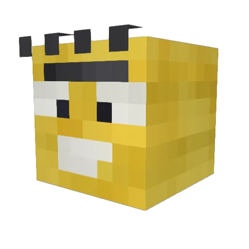 crankyy Minecraft avatar head, 3D render