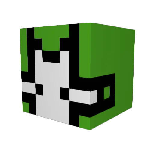 crapcrap Minecraft avatar head, 3D render