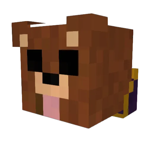 crapthenoob Minecraft avatar head, 3D render