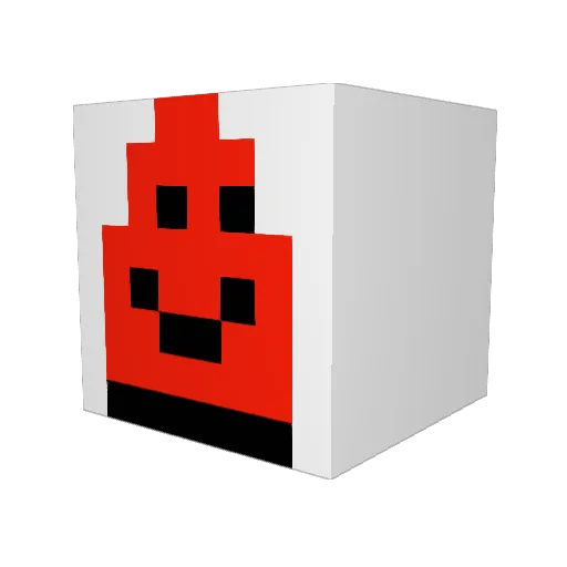 craqun Minecraft avatar head, 3D render
