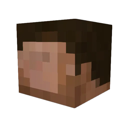 crash117 Minecraft avatar head, 3D render