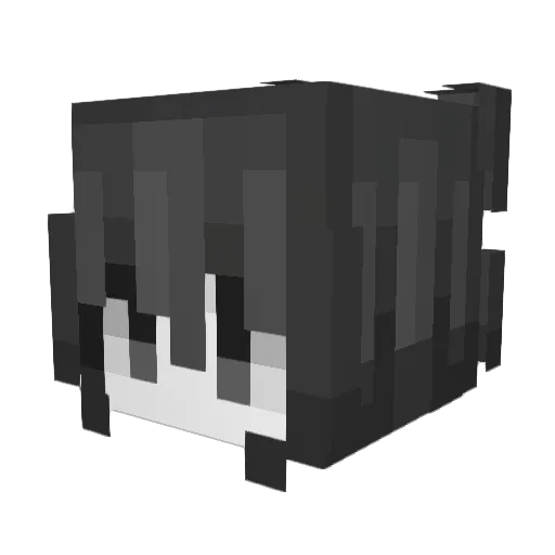 crash Minecraft avatar head, 3D render