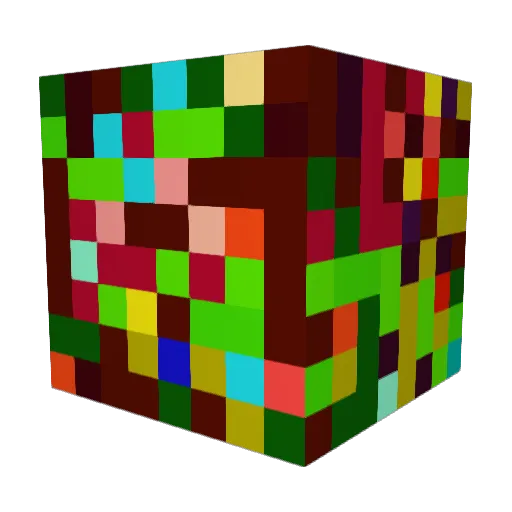 crashC Minecraft avatar head, 3D render