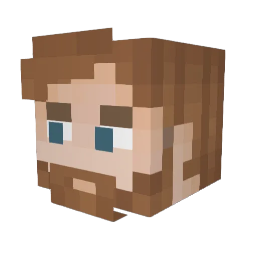 crashSarin Minecraft avatar head, 3D render