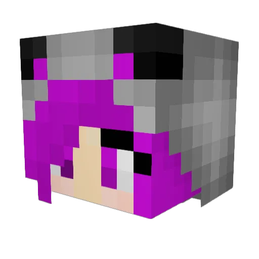 crashnin Minecraft avatar head, 3D render