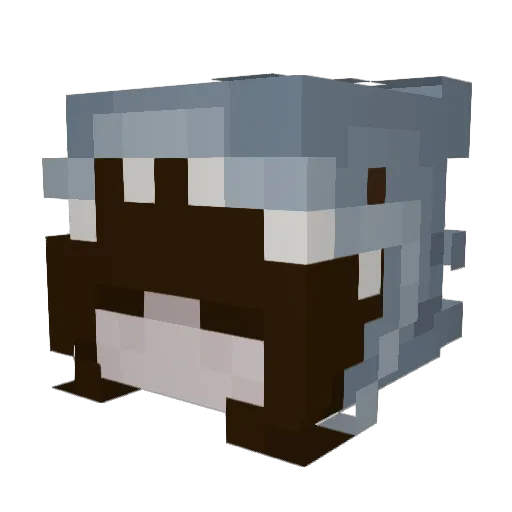 crashoutxen Minecraft avatar head, 3D render