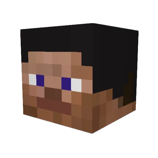 crashozz Minecraft avatar head, 3D render