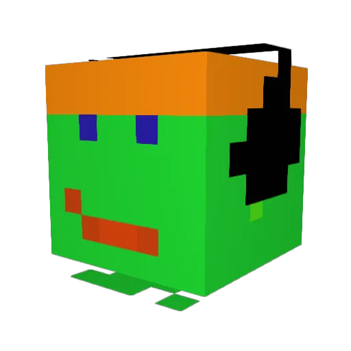 craspec13 Minecraft avatar head, 3D render