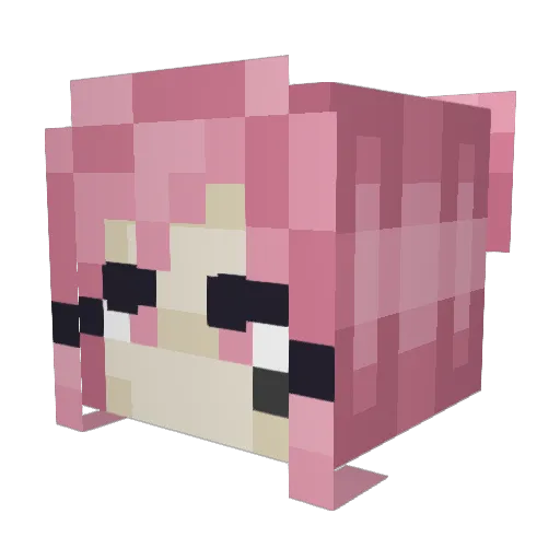 cratalli Minecraft avatar head, 3D render