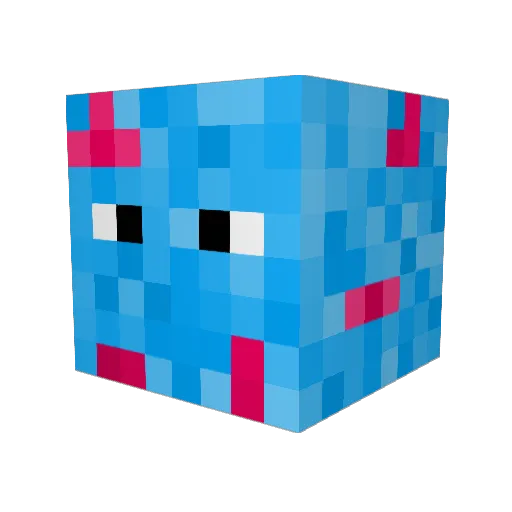 crater0 Minecraft avatar head, 3D render