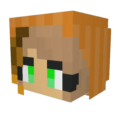 cratto_3939 Minecraft avatar head, 3D render