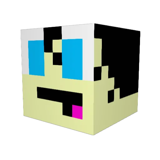 craul07 Minecraft avatar head, 3D render