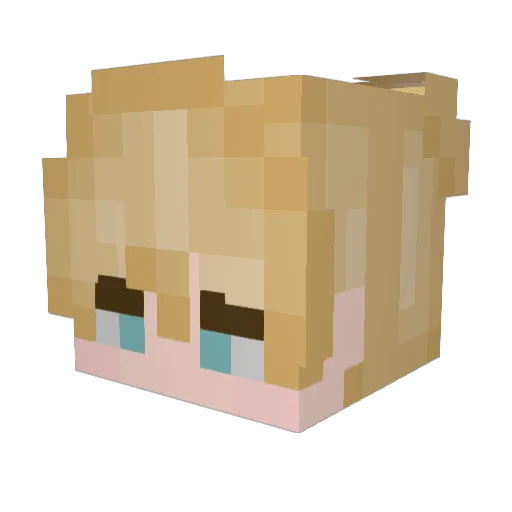 cravesky Minecraft avatar head, 3D render