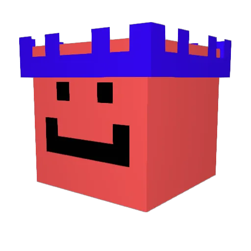 cravox Minecraft avatar head, 3D render