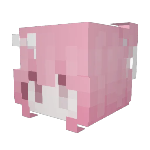 cray7_ Minecraft avatar head, 3D render