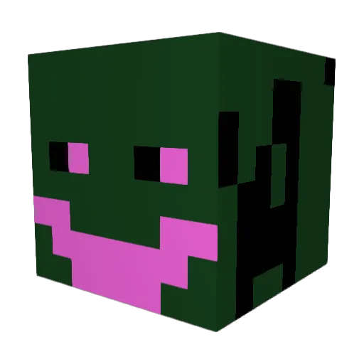 cray_782 Minecraft avatar head, 3D render