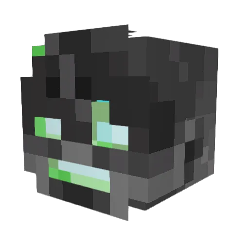 crayfishRbugs Minecraft avatar head, 3D render
