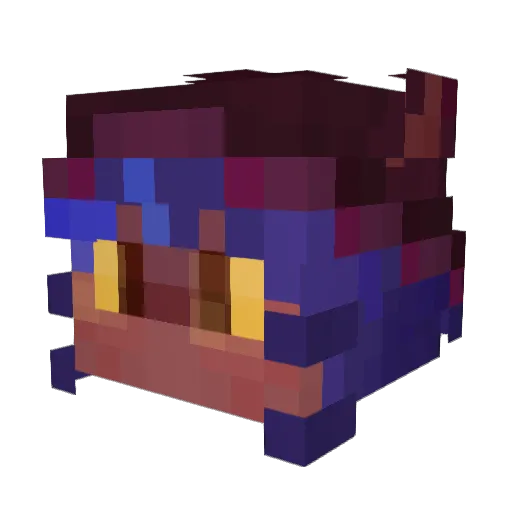 crayonowo Minecraft avatar head, 3D render