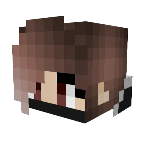 crazYmYthos Minecraft avatar head, 3D render