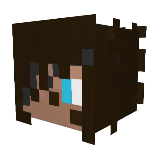 crazier437 Minecraft avatar head, 3D render