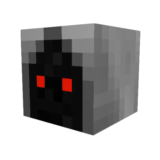 crazy1555 Minecraft avatar head, 3D render