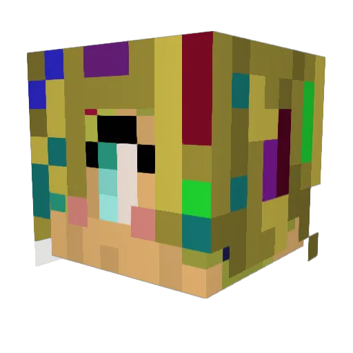 crazy2013cats Minecraft avatar head, 3D render