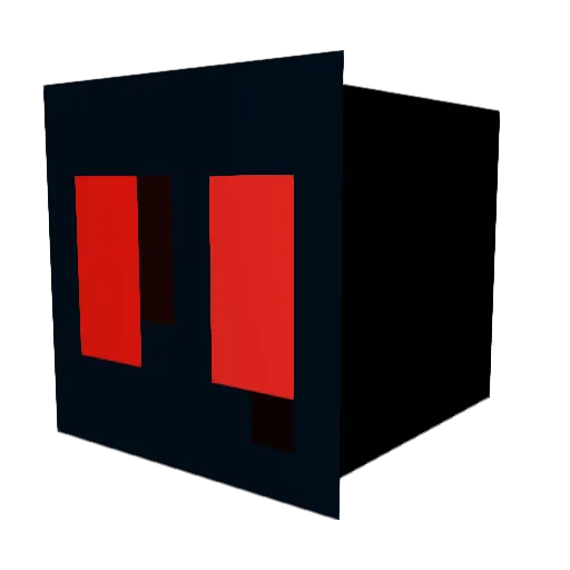 crazy5329 Minecraft avatar head, 3D render