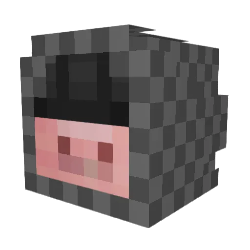 crazyEjai Minecraft avatar head, 3D render