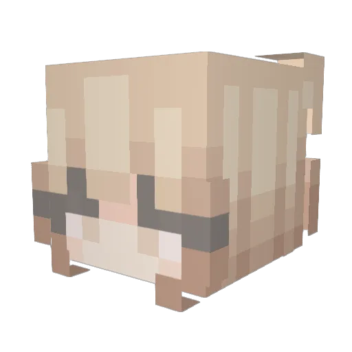 crazy_alex24 Minecraft avatar head, 3D render