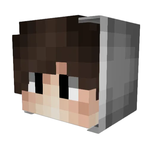 crazy_chickenpop Minecraft avatar head, 3D render