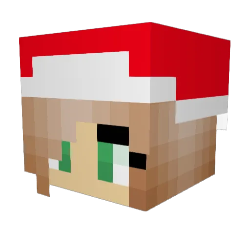 crazy_clo Minecraft avatar head, 3D render