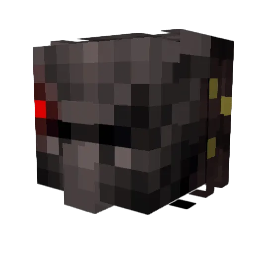 crazy_creeper_2 Minecraft avatar head, 3D render