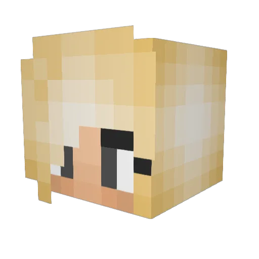crazy_duck111 Minecraft avatar head, 3D render