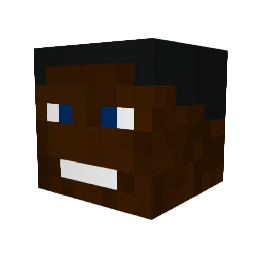 crazy_mike57 Minecraft avatar head, 3D render