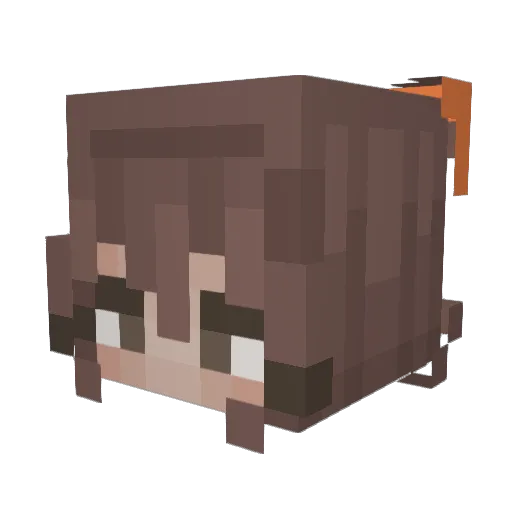 crazybanana333 Minecraft avatar head, 3D render
