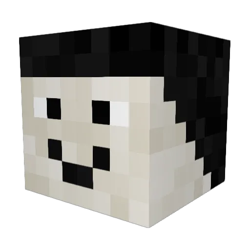crazycat2101 Minecraft avatar head, 3D render