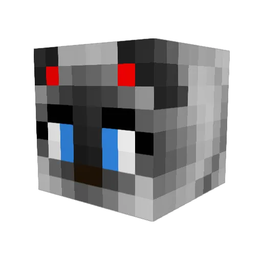 crazycat4444 Minecraft avatar head, 3D render