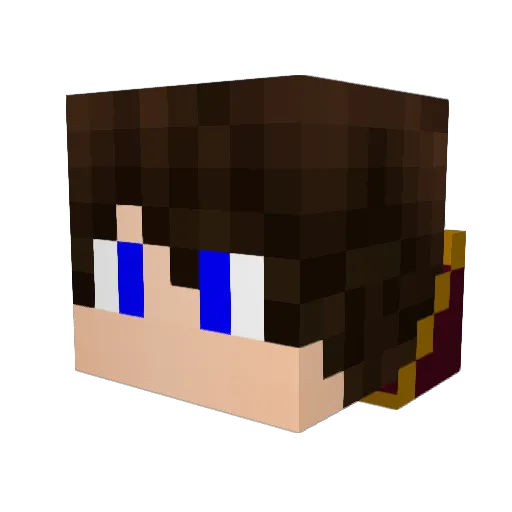 crazychuck9 Minecraft avatar head, 3D render