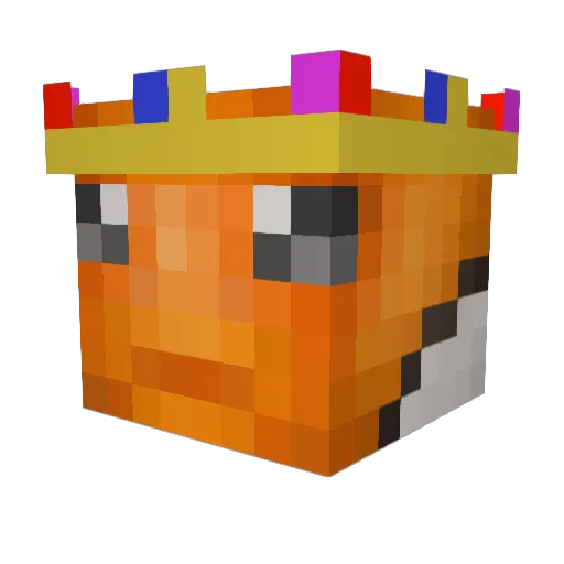 crazyclarkzzzzzz Minecraft avatar head, 3D render