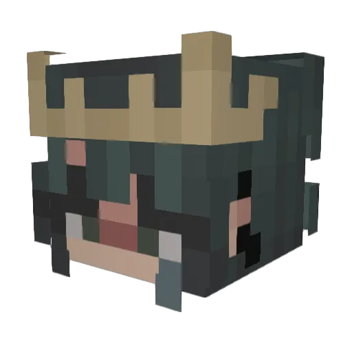 crazycow22 Minecraft avatar head, 3D render