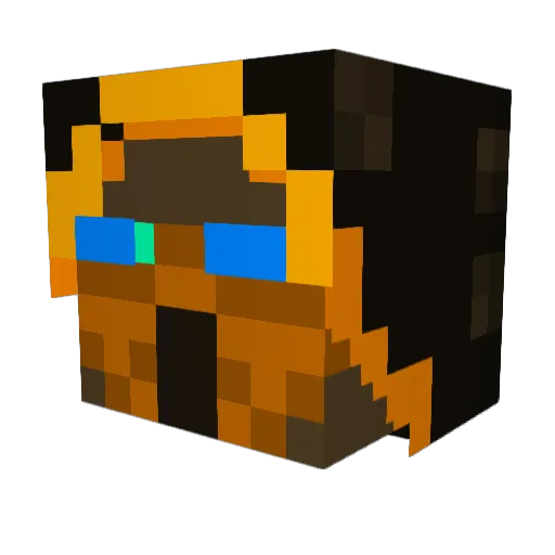 crazycracker999 Minecraft avatar head, 3D render