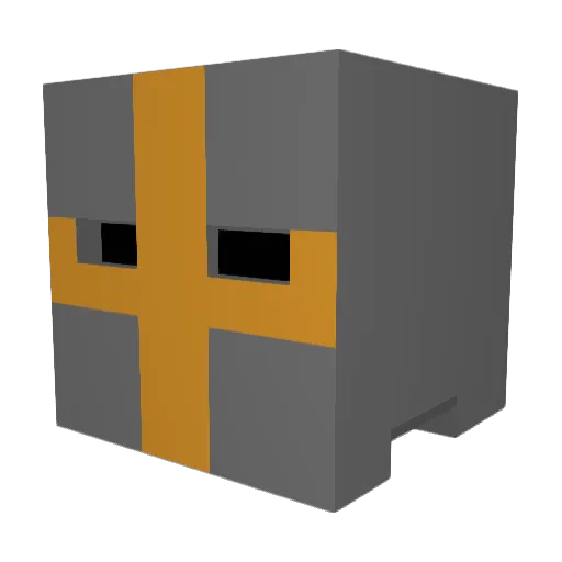 crazycrafter46 Minecraft avatar head, 3D render