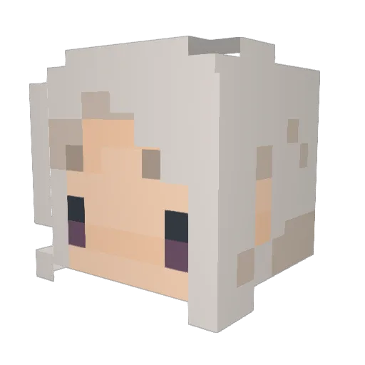 crazydar72 Minecraft avatar head, 3D render