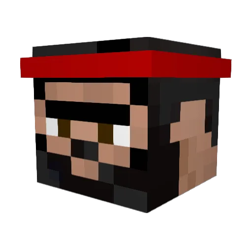crazydeniz Minecraft avatar head, 3D render