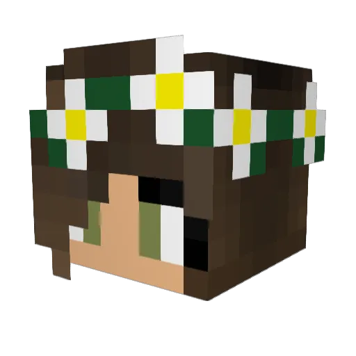 crazydog105 Minecraft avatar head, 3D render