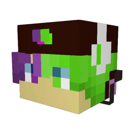 crazydrewvh Minecraft avatar head, 3D render