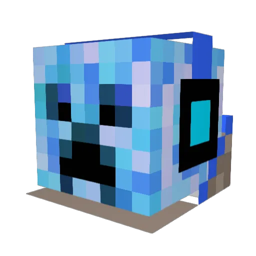crazydude30 Minecraft avatar head, 3D render